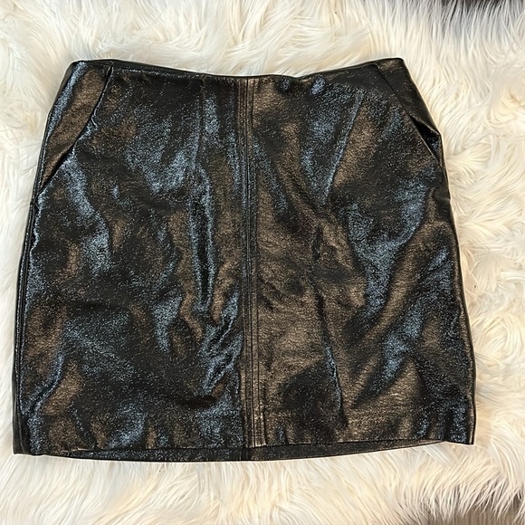 Faux Leather Small Mini Skirt - Picture 8 of 10